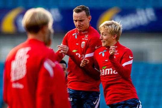 Marius Lode and Birger Meling of the Norwegian national