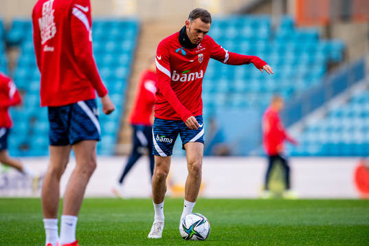 Fredrik Aursnes of the Norwegian national football team