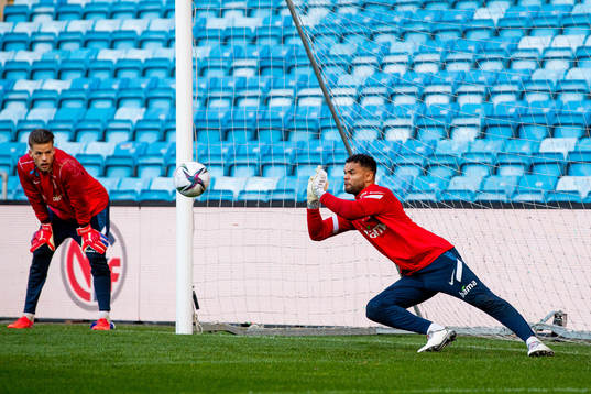 Goalkeeper Sten Grytebust of the Norwegian national