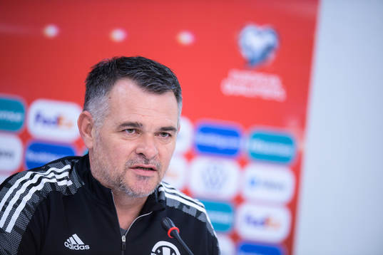 Head coach Willy Sagnol of the Georgian national football