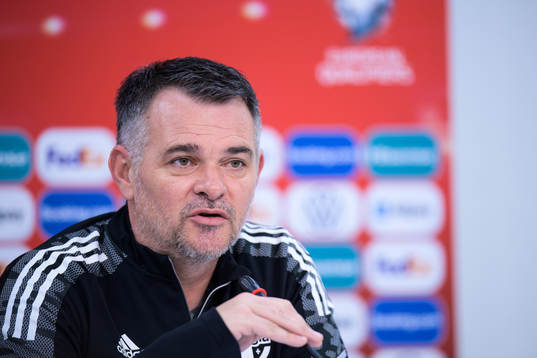 Head coach Willy Sagnol of the Georgian national football