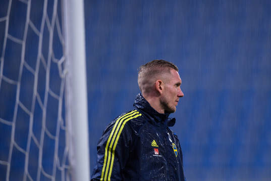 Robin Olsen of the Swedish national football team