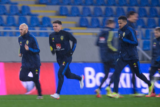 Magnus Eriksson, Kerim Mrabti and Martin Olsson of the