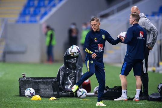 Jesper Karlsson of the Swedish national football team