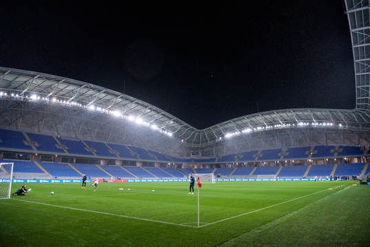 General view of the Swedish national football team’s