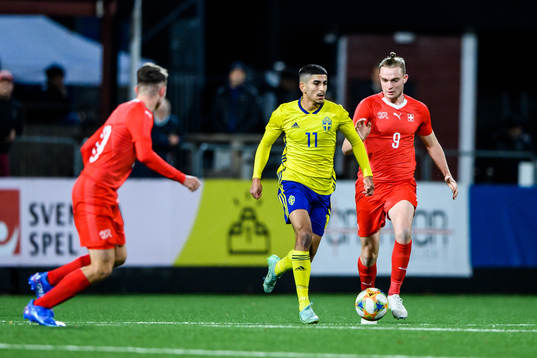Sveriges Ahmed Qasem mot Schweiz Bradley Fink