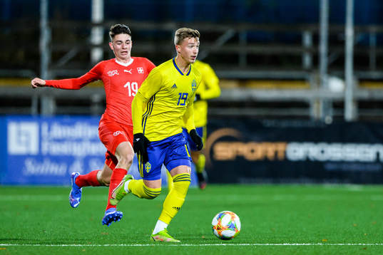 Schweiz Silvan Schwegler och Sveriges Edwin Andersson