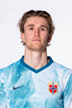 Ola Solbakken of the Norwegian national football team poses