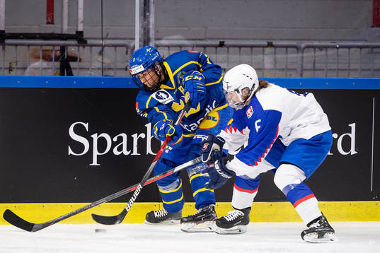 Anna Kjellbin of Sweden and Lucia Istocyova of Slovakia