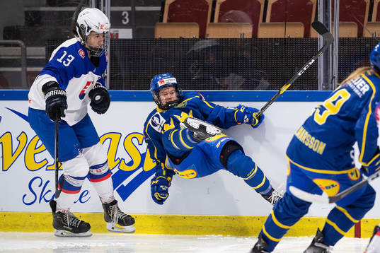Livia Kubekova of Slovakia and Lisa Johansson of Sweden