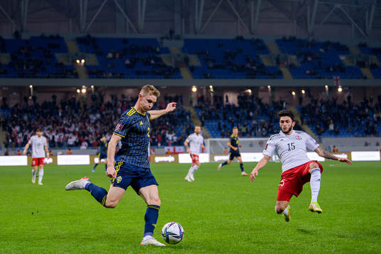 Emil Krafth of Sweden and Irakli Azarov of Georgia