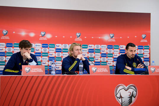Victor Nilsson Lindelöf, Emil Forsberg and Zlatan