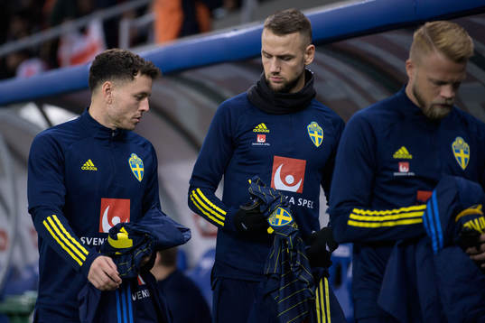 Kerim Mrabti and Alexander Milosevic of Sweden