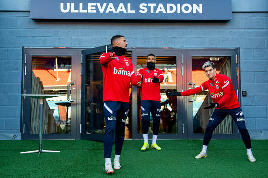 Ruben Gabrielsen, Joshua King and Mathias Normann of the
