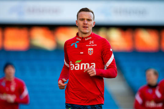 Marius Lode of the Norwegian national football team