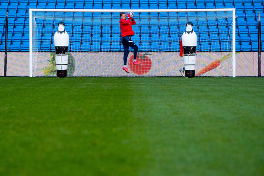 Goalkeeper Ørjan Håskjold Nyland of the Norwegian