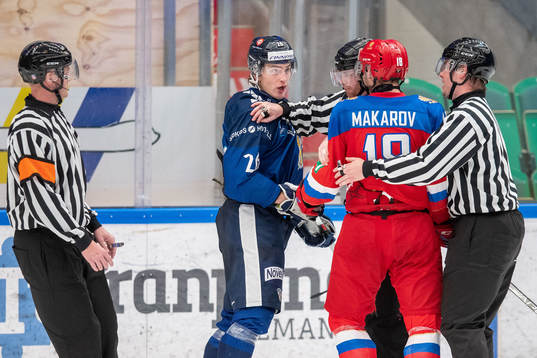 Eetu Liukas of Finland and Nikolai Makarov  of Russia