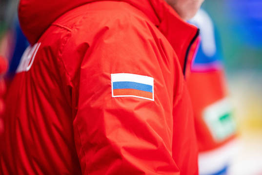 A Russian flag