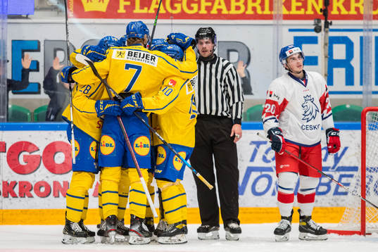 Daniel Ljungman of Sweden celebrate with teammates