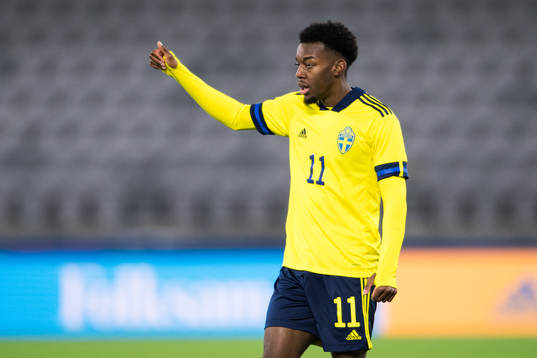 Anthony Elanga of Sweden
