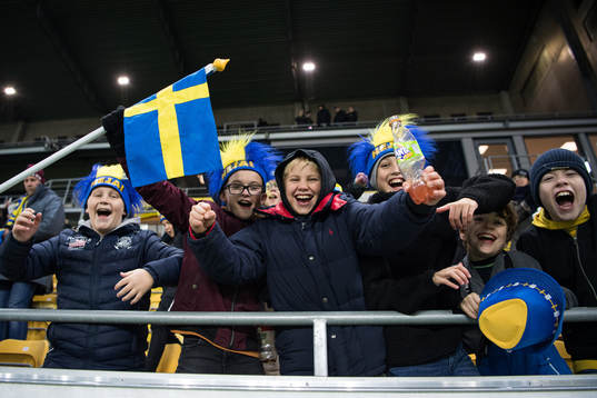 Spectators in the stand