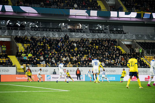 Spectators in the stand