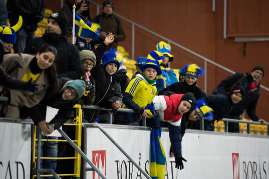 Spectators in the stand