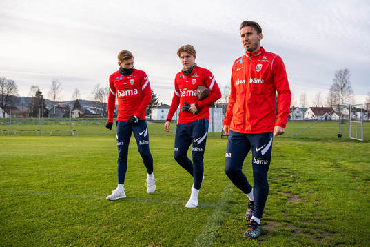 Marcus Holmgren Pedersen, Jens Petter Hauge and Anders