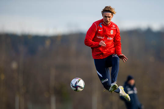 Ola Solbakken of the Norwegian national football team