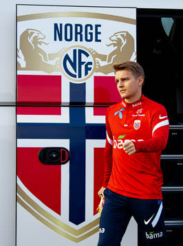 Martin Ødegaard of the Norwegian national football team