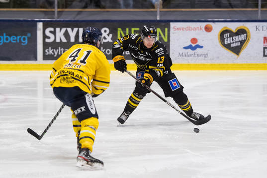 Södertäljes Colin Smith och Västerås Mikael Hakkarainen