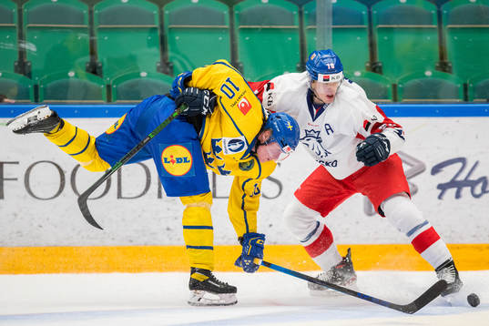 Victor Sjöholm of Sweden and Sebastian Malat of Czech