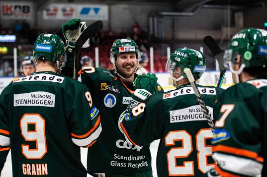 Kristianstads Erik Flood jublar