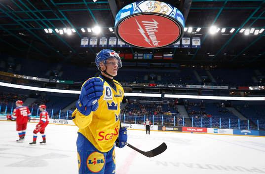 Anton Bengtsson of Sweden celebrates