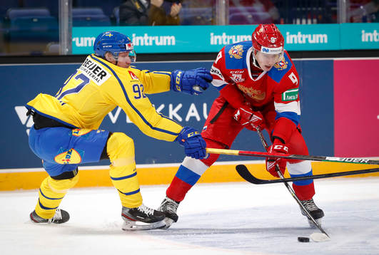 Jesper Olofsson of Sweden and Fedor Svechkov of Russia