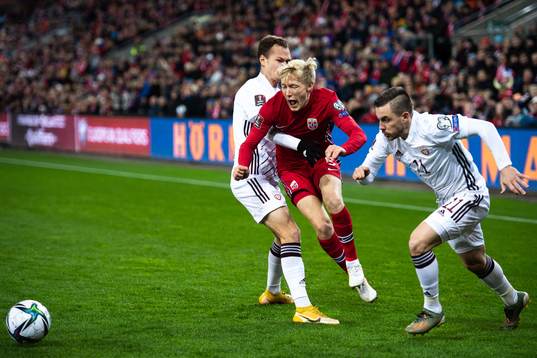 Eduards Emsis and Roberts Savalnieks of Latvia against