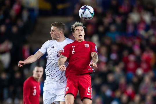 Vladislavs Gutkovskis of Latvia and Mathias Normann of