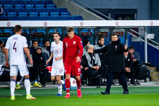 Dainis Kazakevics, head coach of Latvia