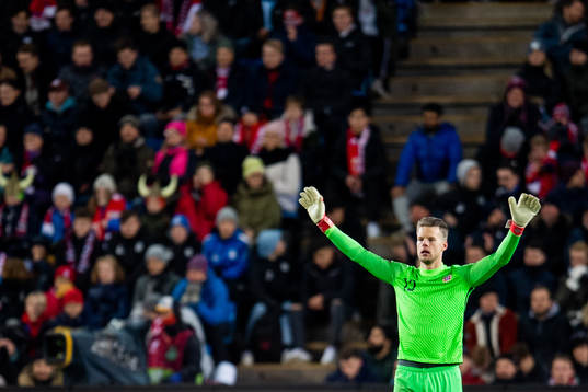 Goalkeeper Ørjan Håskjold Nyland of Norway