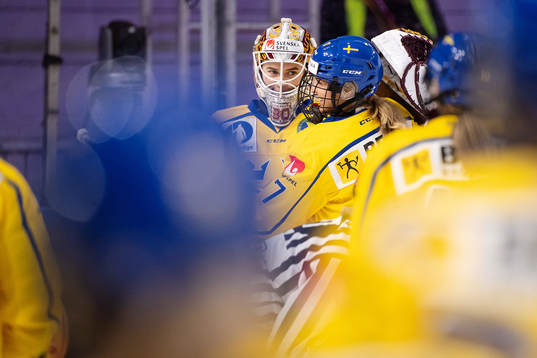 goalkeeper Emma Söderberg celebrates
