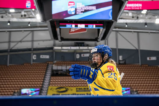 Lina Ljungblom of Sweden celebrates