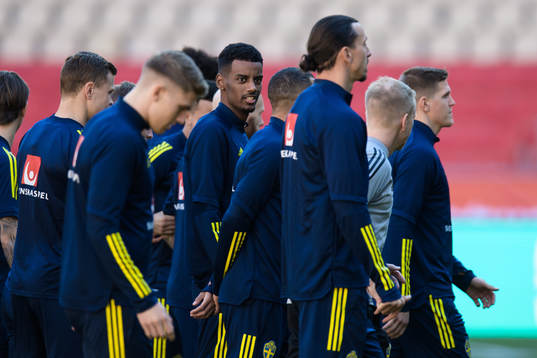 Alexander Isak of the Swedish national football team