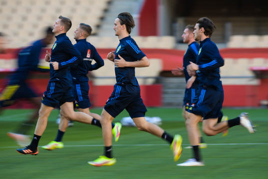 Joakim Nilsson, Kristoffer Olsson and Albin Ekdal of the