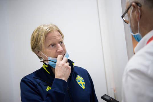Team manager Stefan Pettersson of the Swedish national