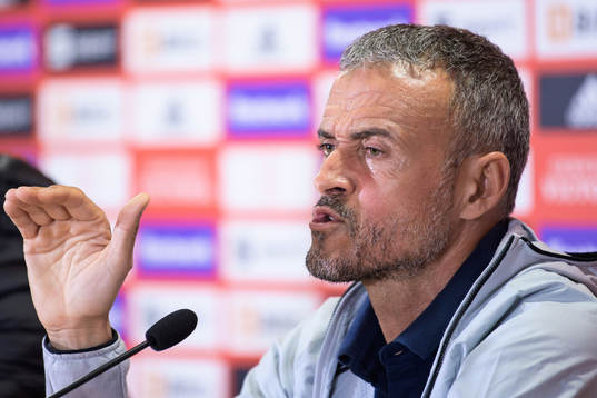 Bläddra bland fler bilder av Football, FIFA World Cup Qualifier, Spain, press conference