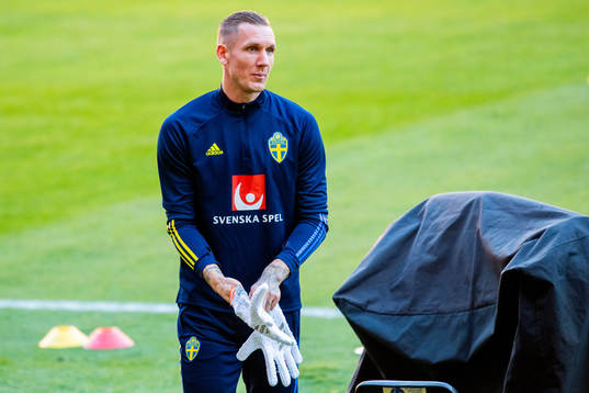 Goalkeeper Robin Olsen of the Swedish national football team