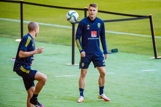 Mattias Svanberg of the Swedish national football team