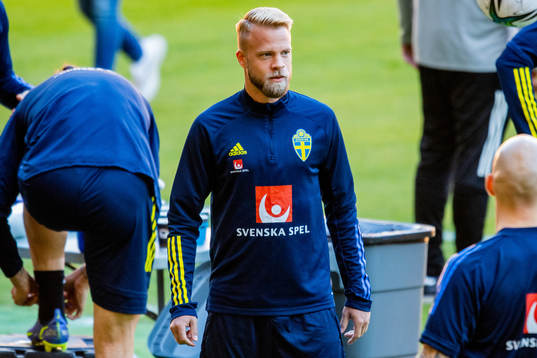 Daniel Sundgren of the Swedish national football team