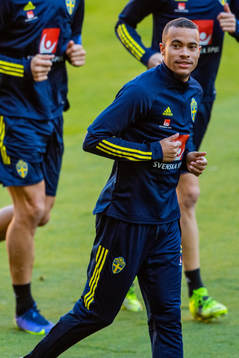 Robin Quaison of the Swedish national football team