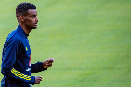 Alexander Isak of the Swedish national football team